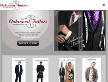 Tablet Screenshot of oakwood-tailors.co.uk